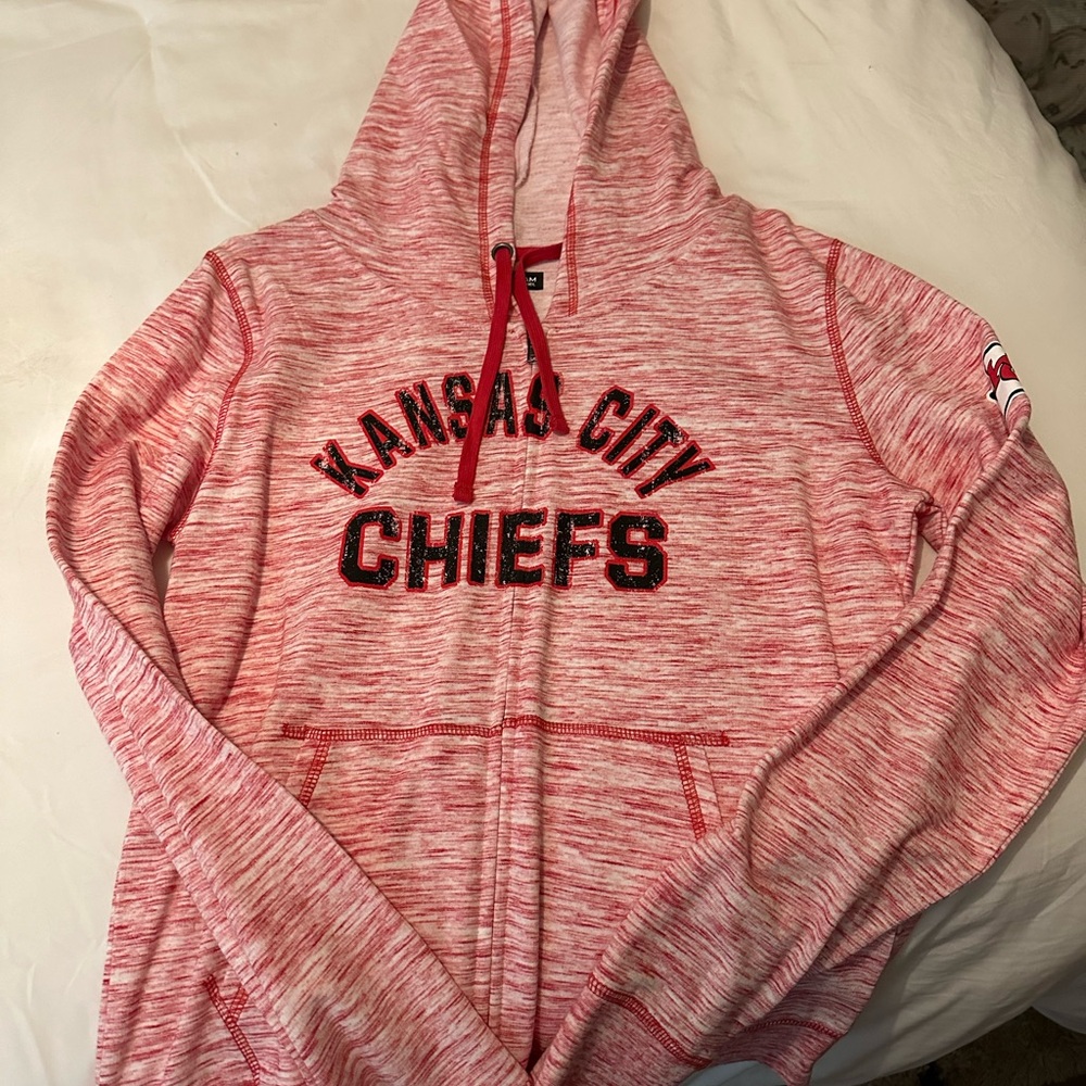 NFL Kansas City Chiefs Women's Red Zip-Up Hoodie